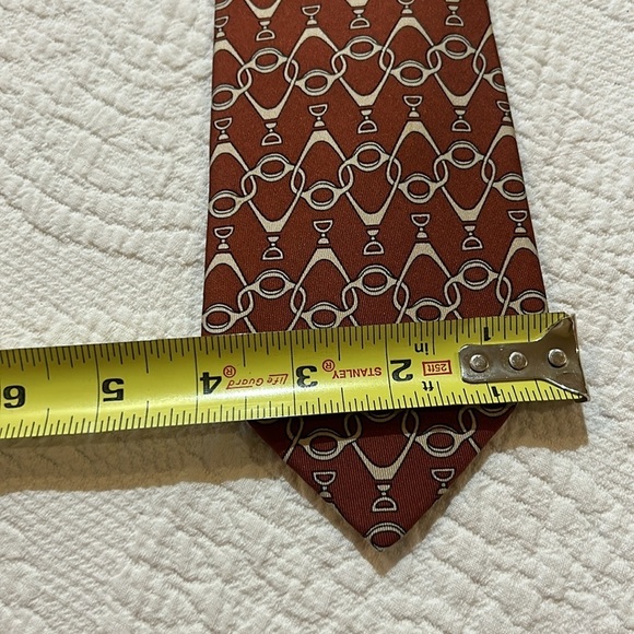 Hermes Men’s Silk Tie - Picture 9 of 10